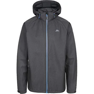 Trespass Męska kurtka softshell Maverick z regulowanym kapturem Czarny XXS MAJKSSTR0005_BLKXXS - Kurtki męskie - miniaturka - grafika 1
