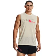 Koszulki męskie - Koszulka męska Under Armour  UA Run Trail Tank -BRN XXL - miniaturka - grafika 1