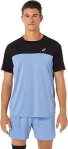 Asics Koszulka męska Race SS Top Performance black/blue harmony r.S - Koszulki męskie - miniaturka - grafika 1