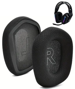 Nauszniki Pady Gąbki do Logitech G733 G335 G535 PIANKA MEMORY Czarne - Akcesoria do słuchawek - miniaturka - grafika 1