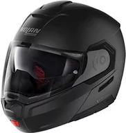 Kaski motocyklowe - Nolan N90-3 Classic N-Com kask szczękowy czarny matowy S (56) - miniaturka - grafika 1