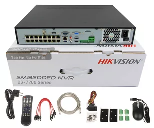 Rejestrator 16-kanałowy Hikvision  DS-7716NXI-K4 AcuSense 4xSATA Alarm - Rejestratory do monitoringu - miniaturka - grafika 2