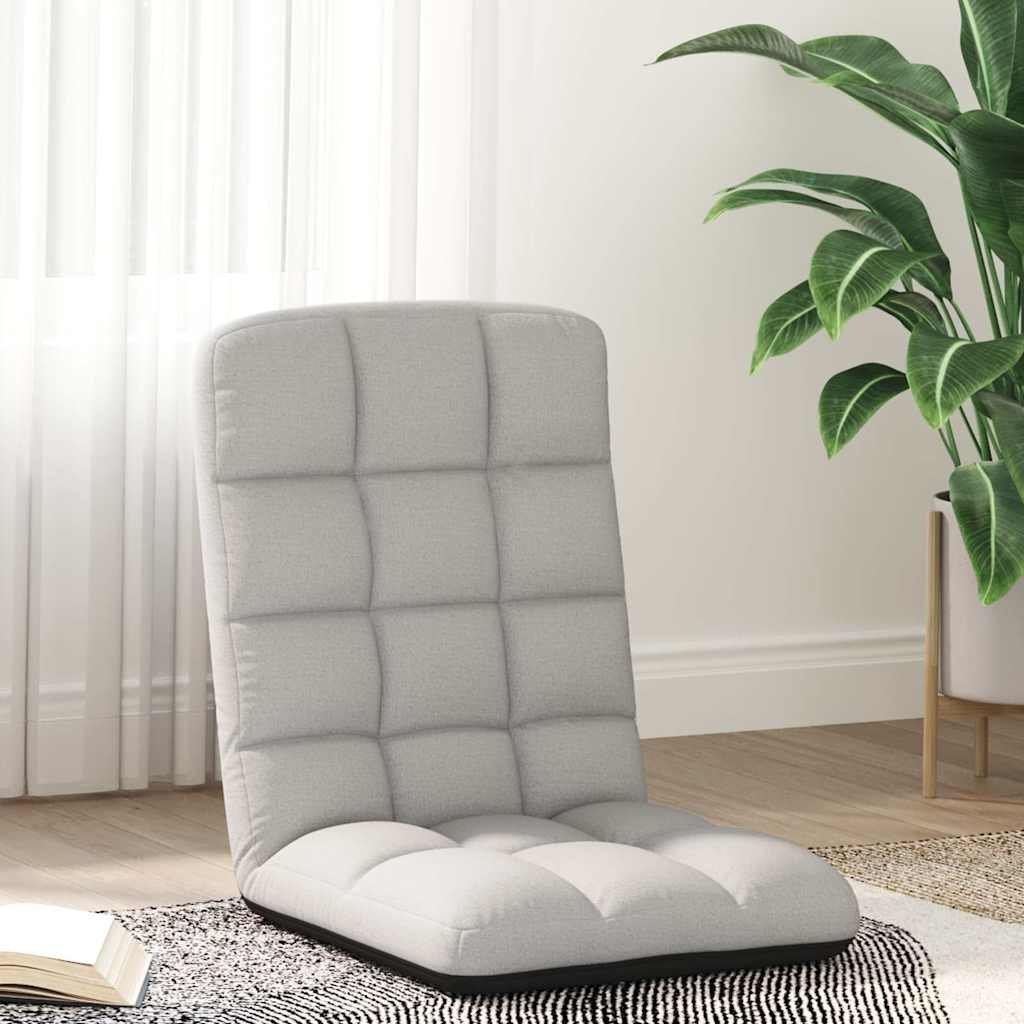 vidaXL Krzesło podłogowe składane Cloud Grey 71x51x62 cm Tkanina