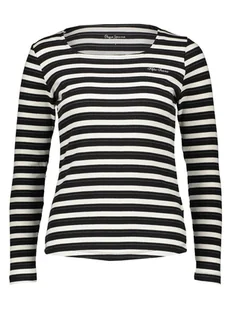Pepe Jeans Koszulka w kolorze czarno-białym - Koszulki i topy damskie - miniaturka - grafika 1
