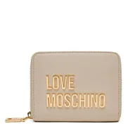 Portfele - Mały Portfel Damski LOVE MOSCHINO JC5613PP1MKD0110 Beżowy - miniaturka - grafika 1