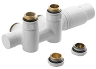 Akcesoria hydrauliczne - Bruckner Wicher - Zestaw przyłączy termostatycznych, przyłącze środkowe 50 mm, biały 600.331.4 - miniaturka - grafika 1