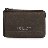Portfele - Pepe Jeans Portfel Basingstoke z Kartką, Jedyny w swoim rodzaju, Brązowy, única, Portfel Basingstoke - miniaturka - grafika 1
