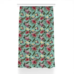 Klasyczna zasłona kolory Liście i kwiaty 150x230, Fabricsy - Zasłony - miniaturka - grafika 1