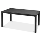 Stoły ogrodowe - KETER Stół ogrodowy Melody Antracyt 161x95 cm, 17190205 / 224521 - miniaturka - grafika 1