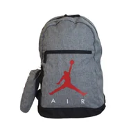 Plecaki - Plecak szkolny Air Jordan School Backpack Grey + Piórnik - 9B0503-GEH - miniaturka - grafika 1