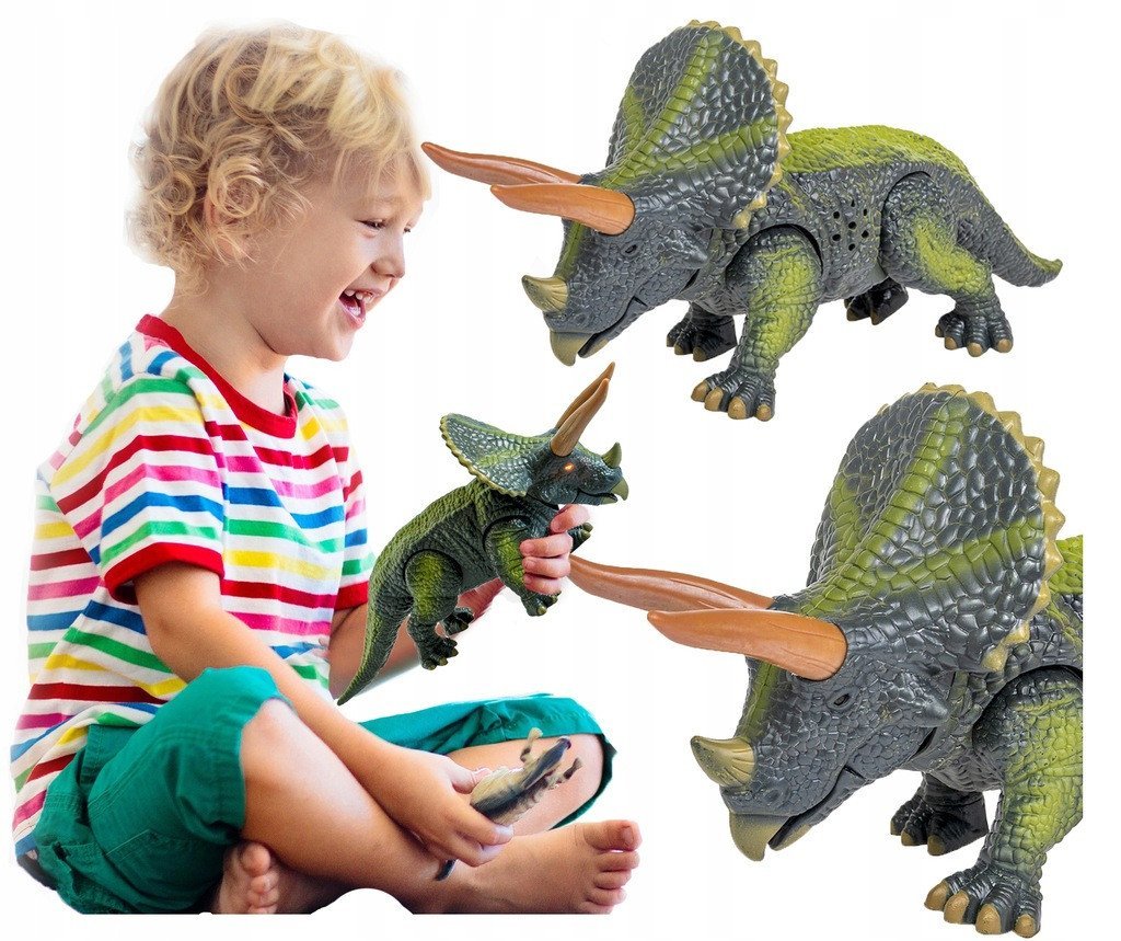 SMILY PLAY Dinozaur duży ryczy triceratops