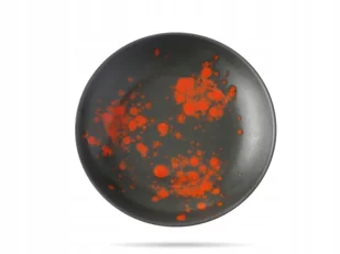 Fine Dine TALERZ GŁĘBOKI BLOOM 23 cm PORCELANA EARTH COLOURS CZARNY - Talerze - miniaturka - grafika 3
