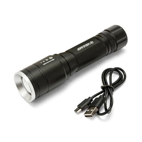 HUNTER: 5W ładowalna latarka LED z funkcją zoom.