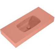 Umywalki - Elita Dimple umywalka 100,8x46 cm ścienna prostokątna terra pink mat 168867 - miniaturka - grafika 1