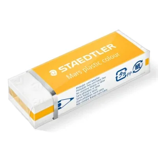 Gumka techniczna Mars Plastic żółta Staedtler 1 szt. - Długopisy - miniaturka - grafika 1