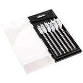 Wiertła - Schmith Komplet Wierteł Do Drewna Łopatkowych 10-25mm 18064 - miniaturka - grafika 1