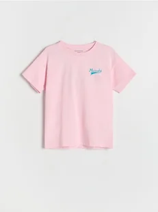 Reserved - T-shirt z nadrukiem - różowy - Koszulki dla dziewczynek - miniaturka - grafika 1