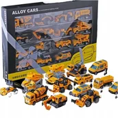 Samochody i pojazdy dla dzieci - Zestaw Samochodów Auta Pojazdy Budowlane Koparka Wywrotka Zabawki Prezent - miniaturka - grafika 1