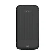 Powerbanki - Silicon Power Powerbank QP75 10000mAh QC3.0+PD 2x USB-C, 1x USB-A, 1x Micro-USB, wybudowane kable, czarny - miniaturka - grafika 1