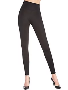 Spodnie niebieskie legginsy czarne push-Up rozmiar S - Legginsy - miniaturka - grafika 1