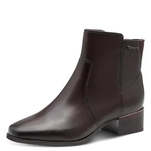 TAMARIS Damskie botki Comfort Boot Heel, Espresso, rozmiar 39 EU, espresso, 39 EU - Botki damskie - miniaturka - grafika 1