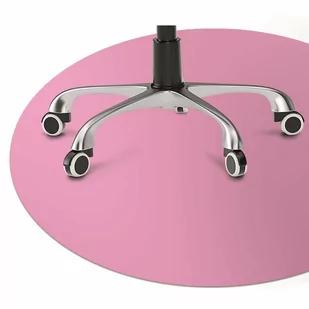 Podkładka pod krzesło Kolor Jasny różowy fi100 cm - Podnóżki, podpórki, podkładki - miniaturka - grafika 1