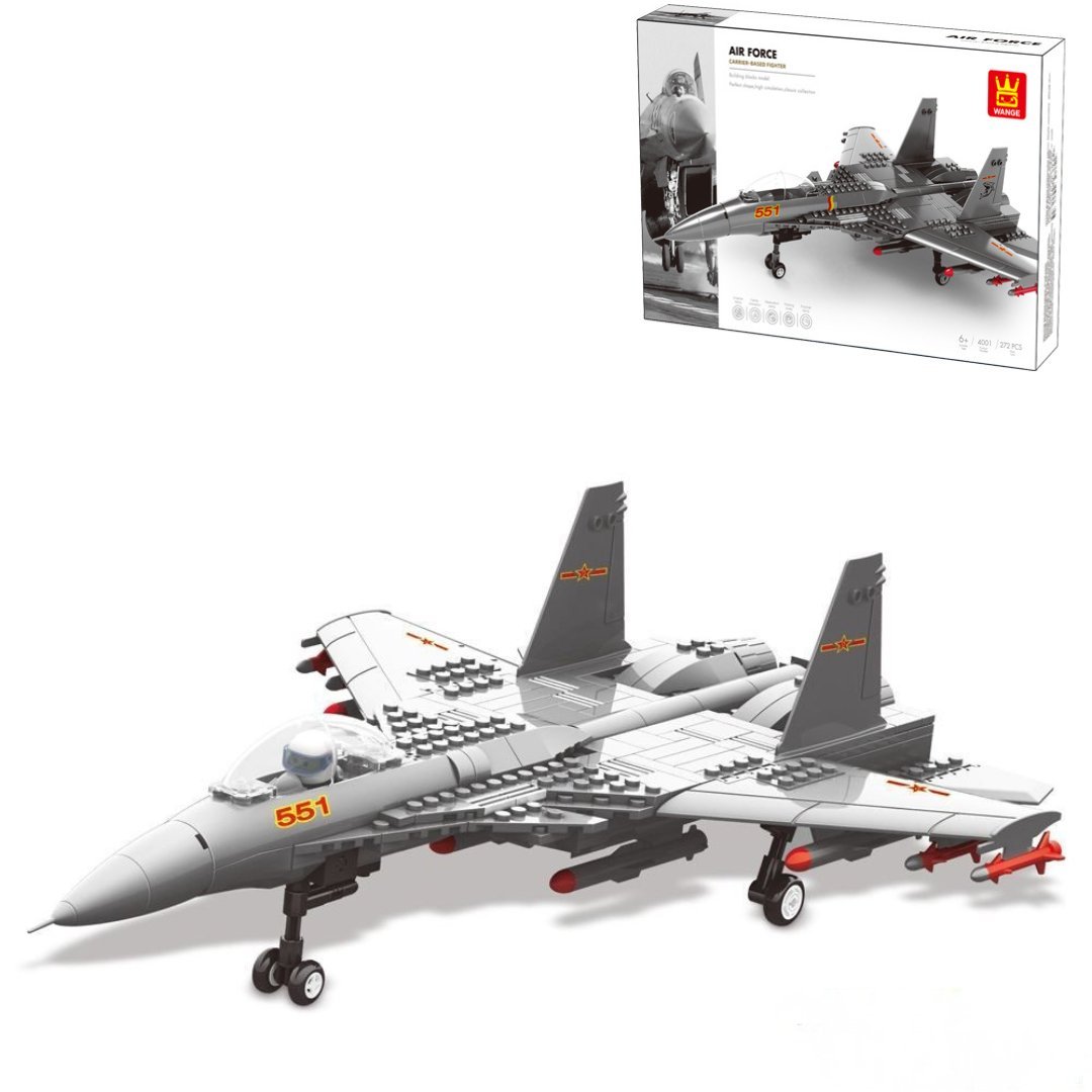 Klocki Wange 4001 - Samolot myśliwski Shenyang J-15, 277 elementów