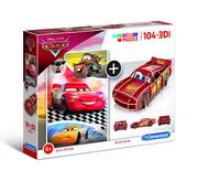 Puzzle - Clementoni Puzzle 104 3D model Cars-Auta - miniaturka - grafika 1