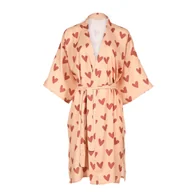 Szlafroki damskie - La Millou - Kimono Bambusowe HEARTBEAT PINK - miniaturka - grafika 1