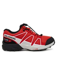 Buty trekkingowe dziecięce - Trekkingi Salomon Speedcross Waterproof L47733800 Czerwony - miniaturka - grafika 1