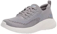 Sneakersy damskie - Skechers Damskie sneakersy Bobs Squad Chaos Renegade Parade, Szara i wieloinżynieryjna dzianina, 37.5 EU - miniaturka - grafika 1