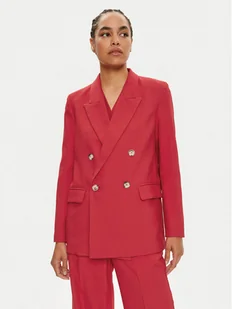 ViCOLO Marynarka TB0223 Czerwony Regular Fit - Marynarki i żakiety damskie - miniaturka - grafika 1