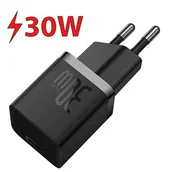 Ładowarki do telefonów - Baseus GAN5 mini 30W EU (black) - miniaturka - grafika 1