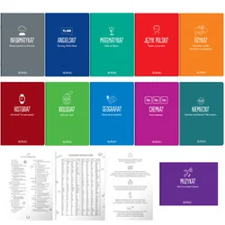 Zestaw zeszyt przedmiotowy klasa 7 11x A5 60k soft touch HERLITZ