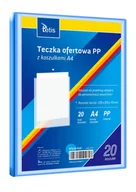 Koszulki na dokumenty - Teczka ofertowa PP 20 koszulek. A4 niebieska - miniaturka - grafika 1