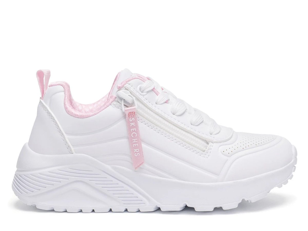 Buty dziecięce Skechers 310387LWHT UNO LITE EASY ZIP Białe
