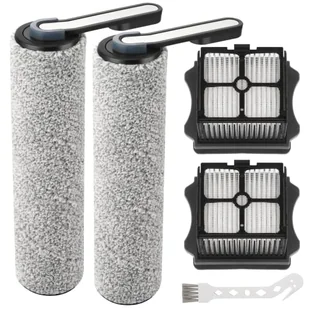 Szczotka rolkowa S5 i filtr odkurzacza HEPA zamiennik do Tineco Floor ONE S5 / S5 Pro / S5 Pro 2 / S5 Blue części zamienne do bezprzewodowego odkurzacza na mokro i sucho zawierają 2 filtry HEPA, 2 - Akcesoria do odkurzaczy - miniaturka - grafika 1