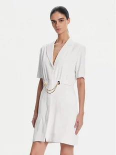 Fracomina Sukienka koktajlowa FS25SD1001W47601 Biały Regular Fit - Sukienki - miniaturka - grafika 1