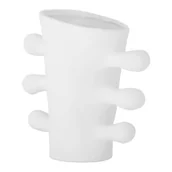 Wazony i flakony - Biały kamionkowy wazon Pernilla – Bloomingville - miniaturka - grafika 1