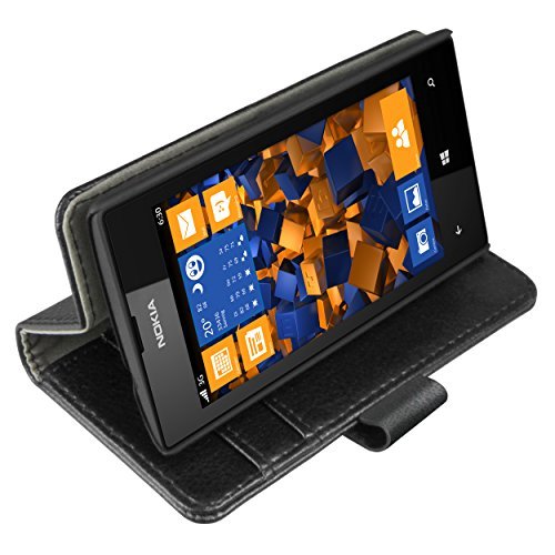Etui skórzane Mumbi Nokia Lumia 520 Portfel Book Style Czarny