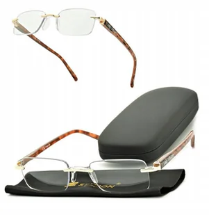 Wyrób medyczny, Bezramkowe Okulary Plusy Do Czytania Korekcyjne UV - Okulary korekcyjne, oprawki, szkła - miniaturka - grafika 1