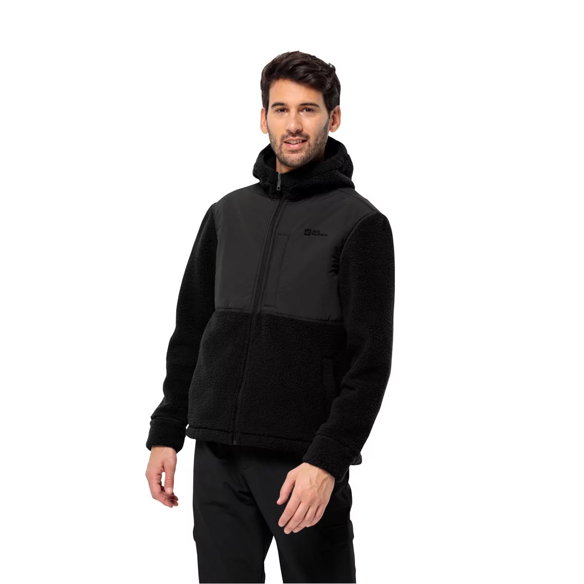 Męska HOODED na - Jack opinie - kurtka M Wolfskin S black i JKT polarowa Ceny FELSLICHT