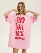 Bielizna nocna - Koszula nocna Happiness Bloovii różowy M - miniaturka - grafika 1