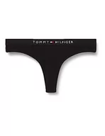 Majtki damskie - Tommy Hilfiger Stringi czarne, Czarny, XL - miniaturka - grafika 1