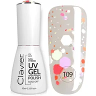 Lakiery hybrydowe - Luxury lakier hybrydowy z drobinkami holograficznymi 109 Lemon Shot 10ml - miniaturka - grafika 1