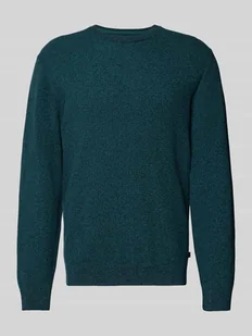 Sweter z dzianiny o kroju regular fit z czystej bawełny - Swetry męskie - miniaturka - grafika 1
