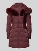 Płaszcze męskie - Płaszcz pikowany z obszyciem ze sztucznego futra model ‘OXANA’ - miniaturka - grafika 1