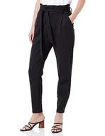 Spodnie damskie - Bestseller A/S Damskie spodnie VMLUCCAEVA HR Paperbag Pant GA NOOS, czarne, XXL/30, Schwarz - miniaturka - grafika 1