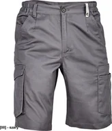 Odzież robocza - CERVA GIJON męskie szorty z elastyczną talią po bokach - szary 48 - miniaturka - grafika 1