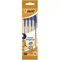 BIC Długopis Cristal Original Niebieski 4 sztuki - Długopisy - miniaturka - grafika 1